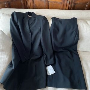 Liz Claiborne crepe sleeveless dress and coat